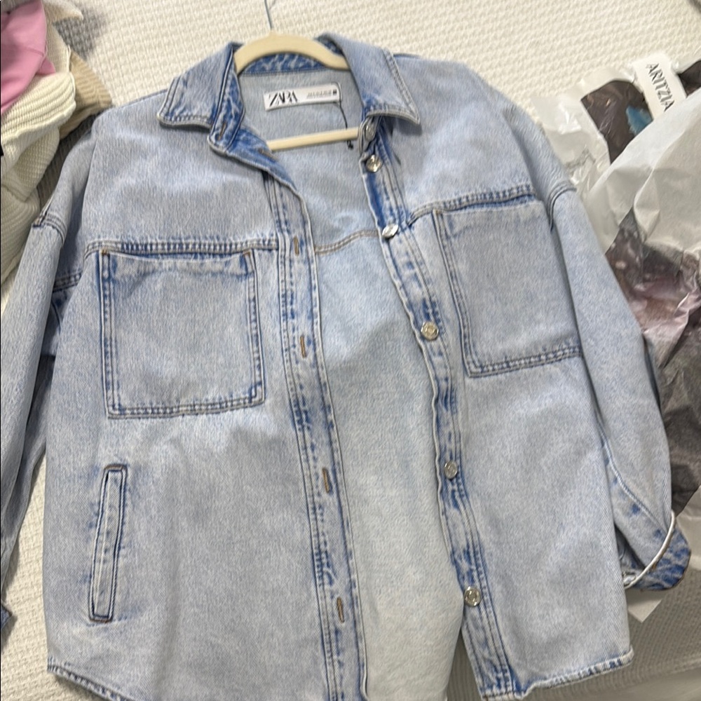 Zara Light Blue Denim Jacket